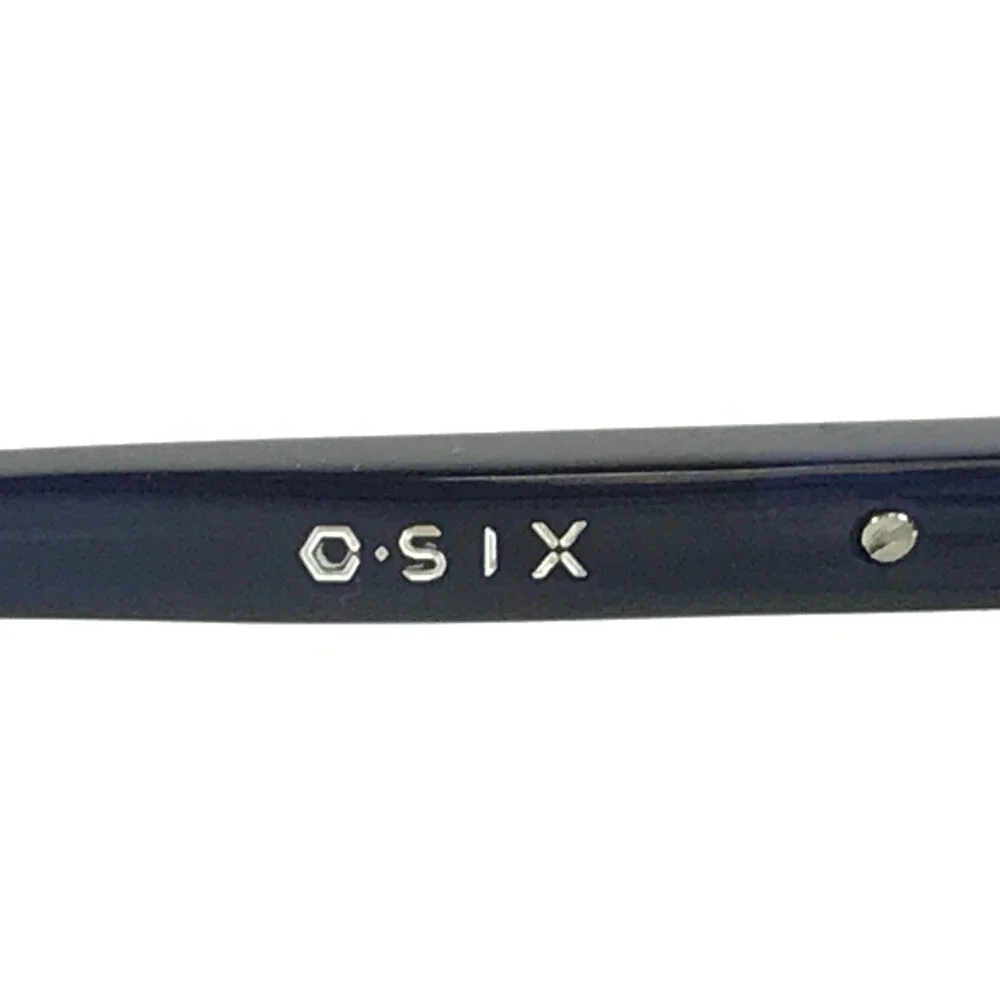 O-SIX Eyeglasses Frames OV-817 C.1157/T1157 Blue Rectangle Full Rim 56-17-135